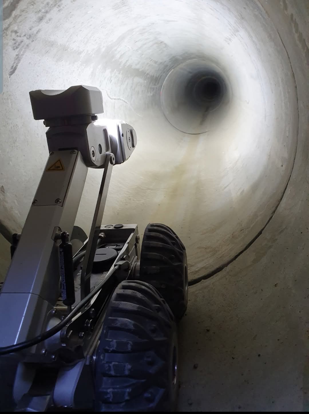 Ipek Rovion crawler CCTV camera inside pipe — Drain Vision